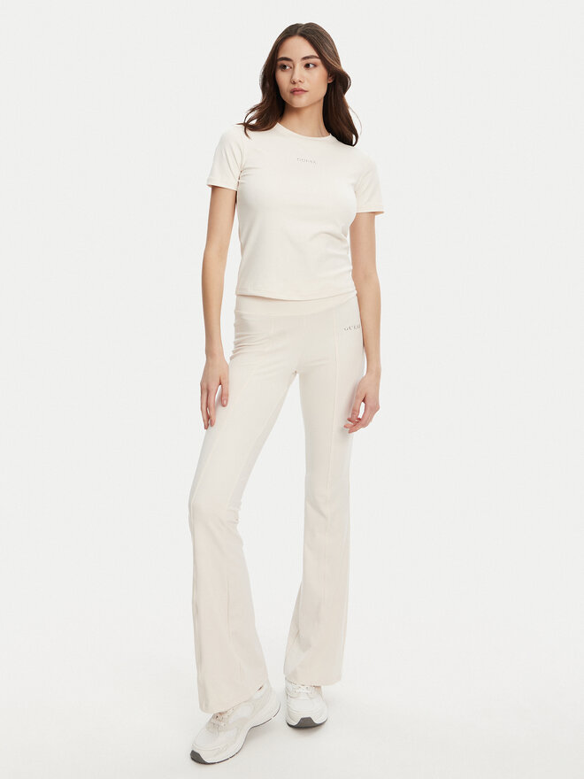 Guess Guess Camiseta V5RI10 KCD02 Écru Regular Fit