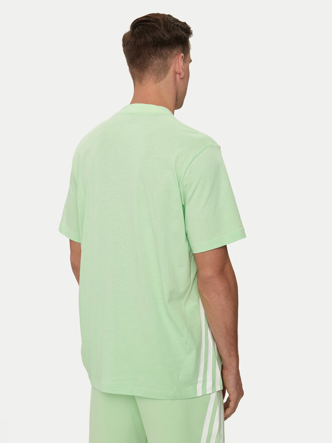 adidas adidas Marškinėliai Future Icons 3-Stripes IR9169 Žalia Loose Fit