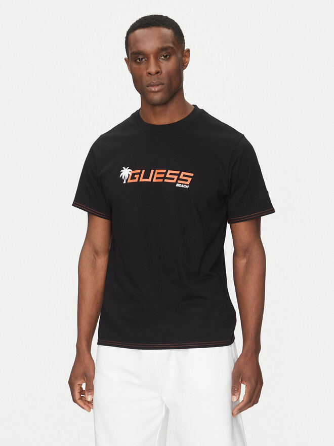 Guess Guess Marškinėliai F5GI06 I3Z14 Juoda Regular Fit