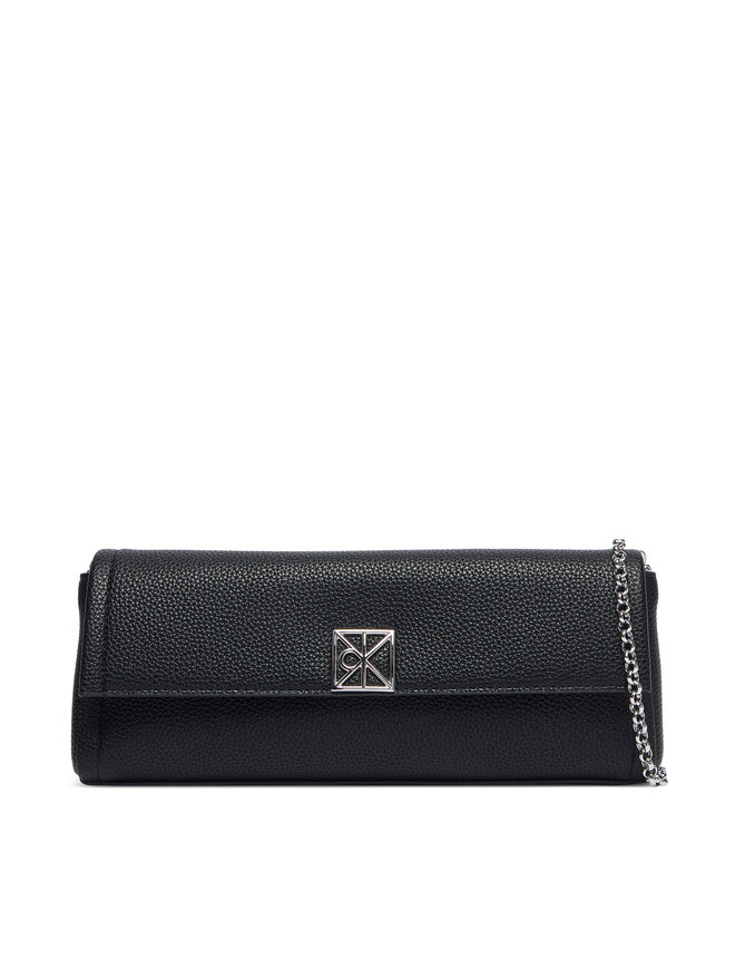 Calvin Klein Handtasche Calvin Klein Emblem Hw Pebble Clutch LV04F3740G Schwarz