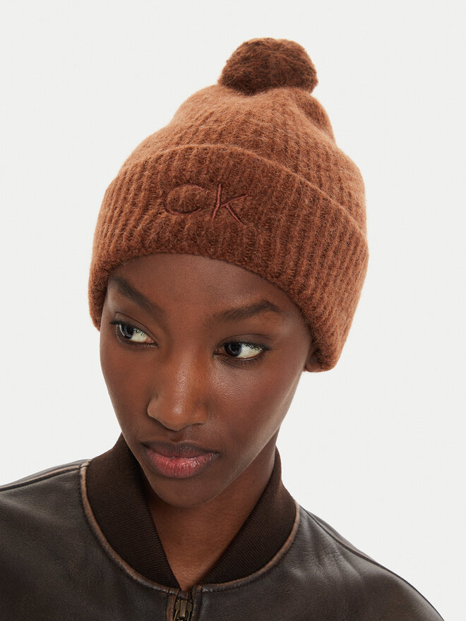 Calvin Klein Gorro Calvin Klein Embroidery Airy K60K612586 Marrón