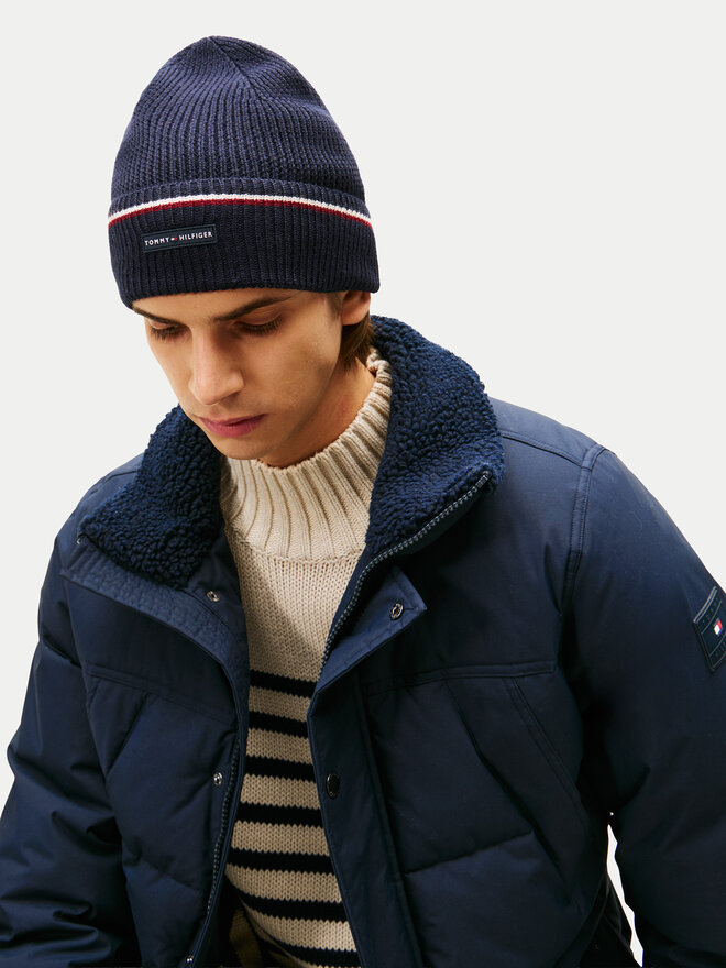 Tommy Hilfiger Kapa Tommy Hilfiger AM0AM13587 Tamnoplava