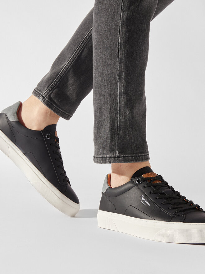 Снікерcи Pepe Jeans Yogi Original 23 PMS30930 Чорний | evzuttya.com.ua