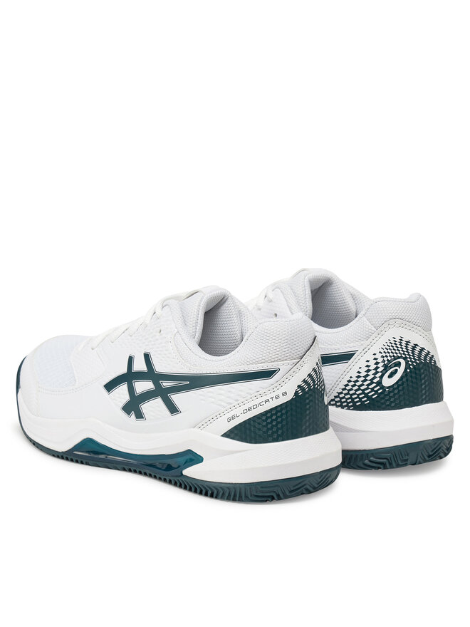 Asics Buty do tenisa Asics Gel-Dedicate 8 Clay 1041A448 Biały