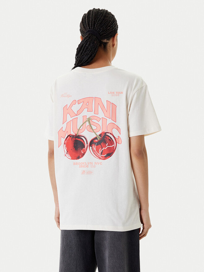 Karl Kani Karl Kani T-Shirt Signature Cherry Print PD00005460 Weiß Oversize