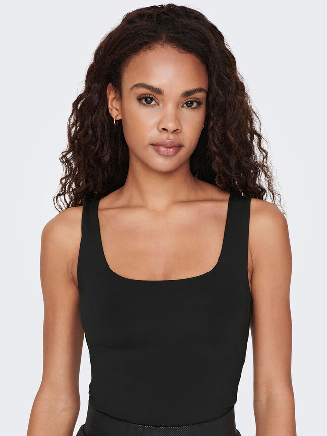ONLY ONLY Τοπ Lea 15278090 Μαύρο Regular Fit