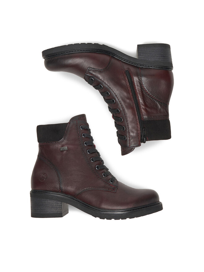 Remonte Schnürschuhe Remonte CEO-D1A70-35 Dunkelrot