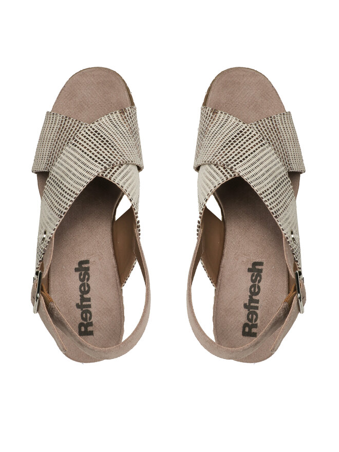 Refresh Dames Sandalen - Comfortabel Vegan Met Brede Banden En Verstelbare Gesp