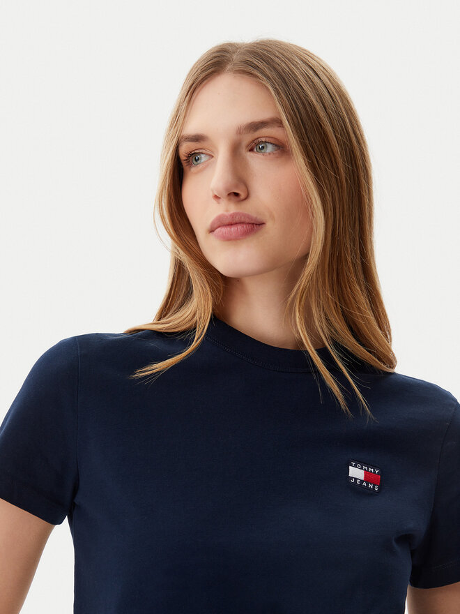 Tommy Jeans Tommy Jeans Marškinėliai DW0DW20153 Tamsiai mėlyna Regular Fit