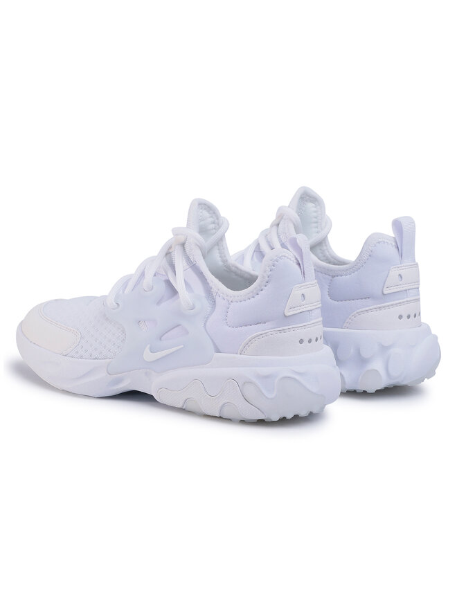 All white nike react presto sales