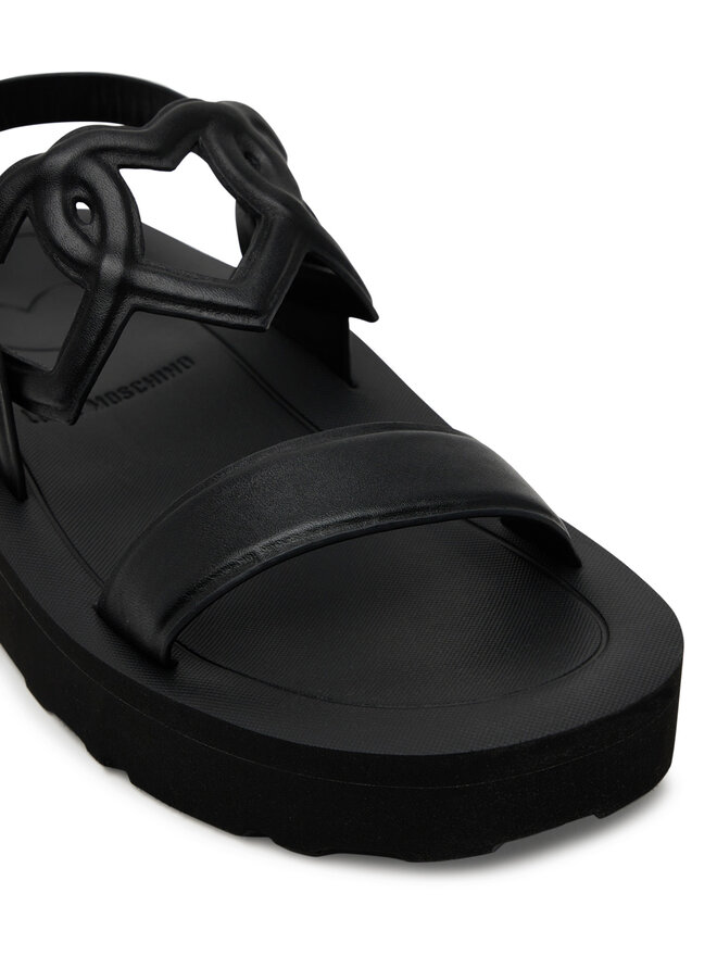 LOVE MOSCHINO Sandale LOVE MOSCHINO JA16054I1MIA0000 Negru