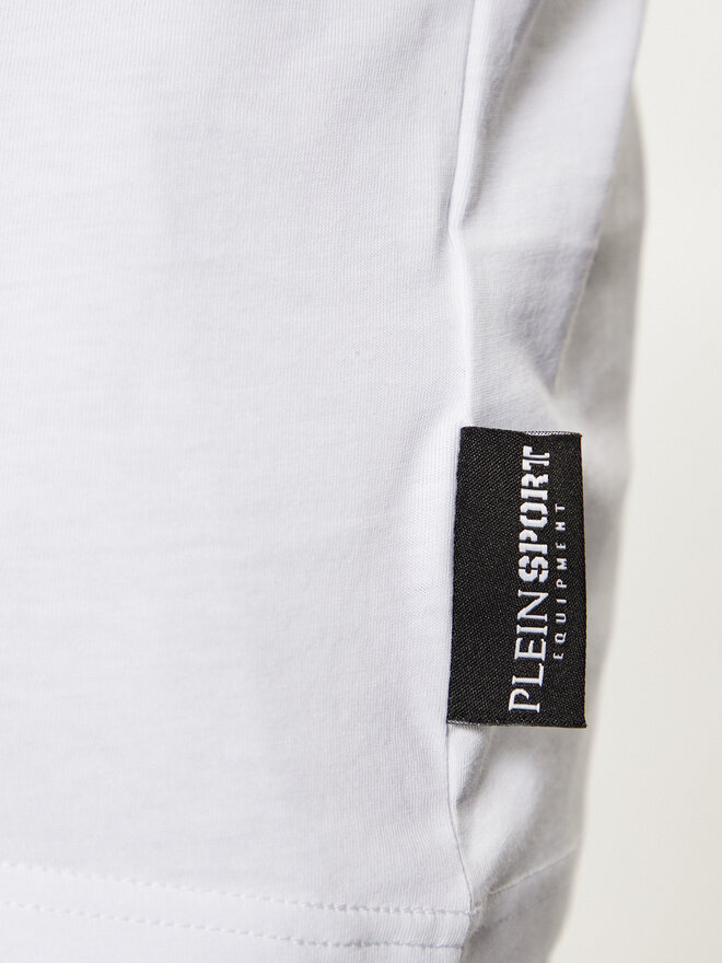 Plein Sport Plein Sport Camiseta sin mangas AADC MTK7158 SJY001N Blanco Regular Fit