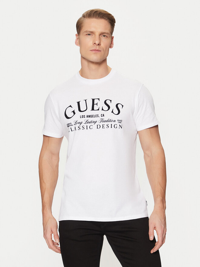Guess Guess Marškinėliai M5RI43 K9RM1 Balta Regular Fit