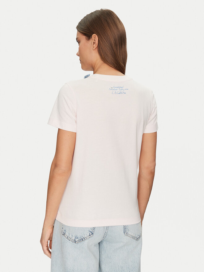 Guess Guess Marškinėliai W5GI03I3Z14 Rožinė Regular Fit