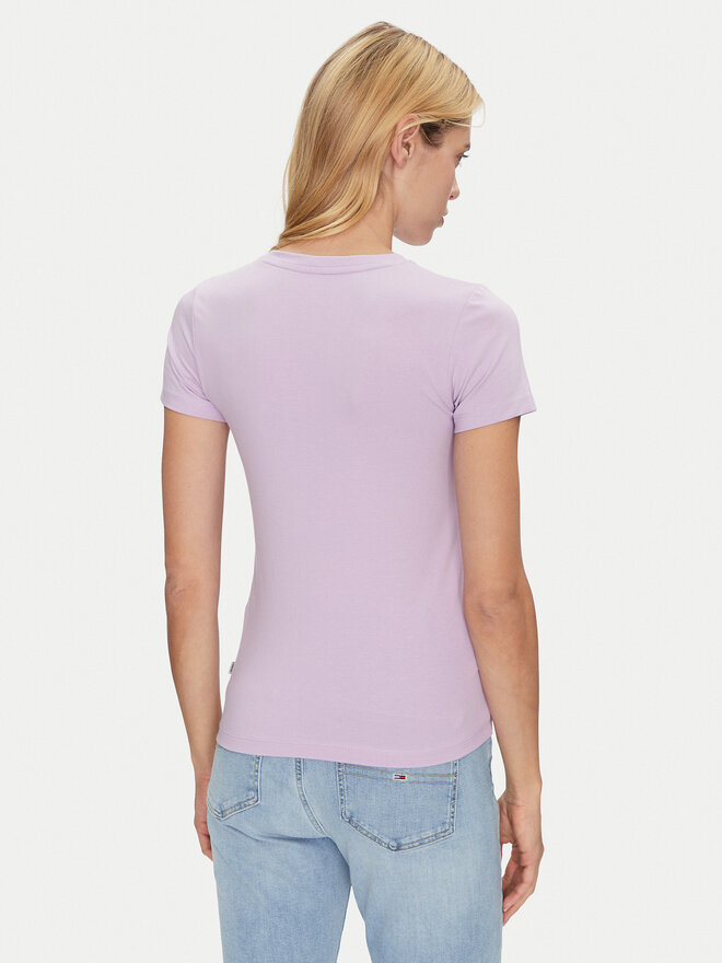 Guess Jeans Guess Jeans Marškinėliai W4YI01 J1314 Violetinė Slim Fit
