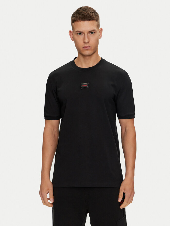 HUGO HUGO Camiseta Diragolino_Gel 50528171 Negro Regular Fit