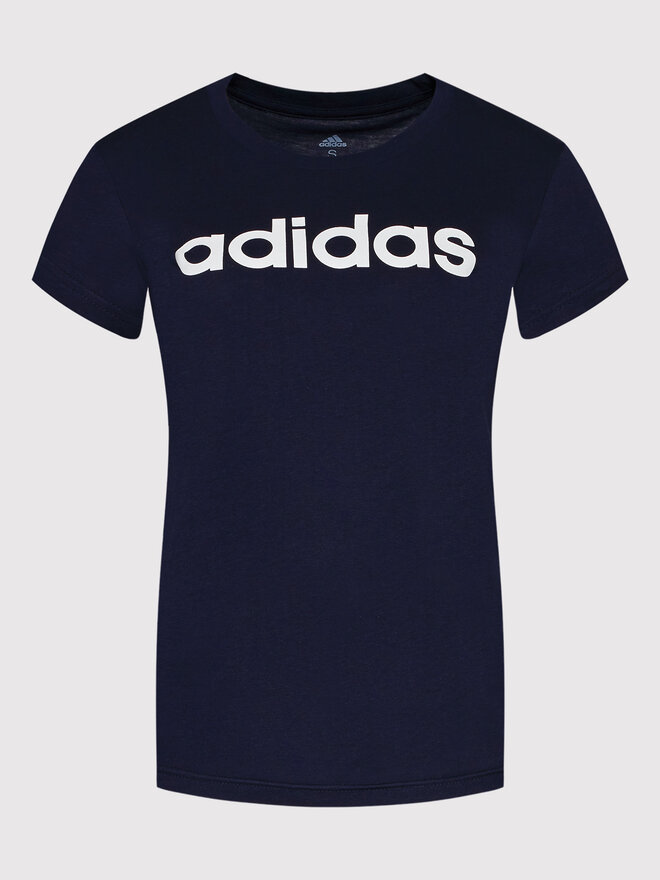 adidas adidas Majica Loungewear Essentials Logo H07833 Mornarsko modra Slim Fit