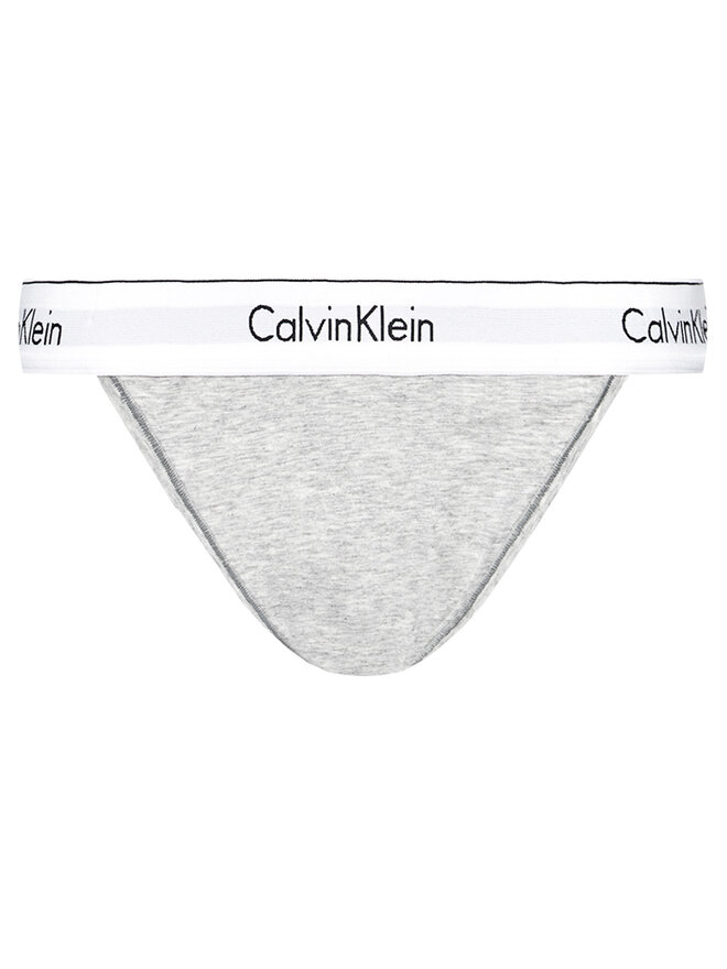 Calvin Klein Underwear Calvin Klein Underwear Klassischer Damenslip Tanga 000QF4977A Grau
