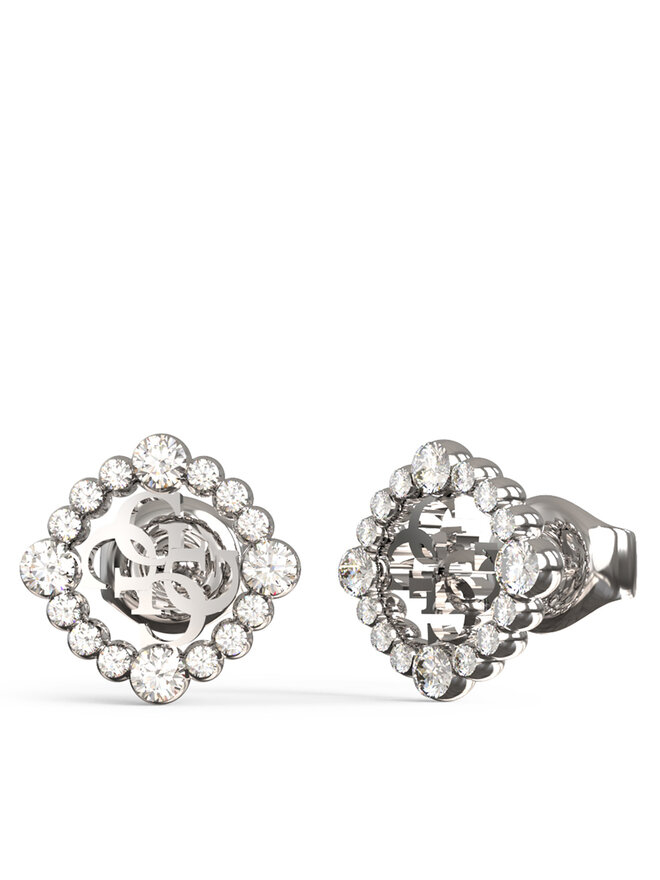 Guess Náušnice Guess JUBE04 645JW Strieborná