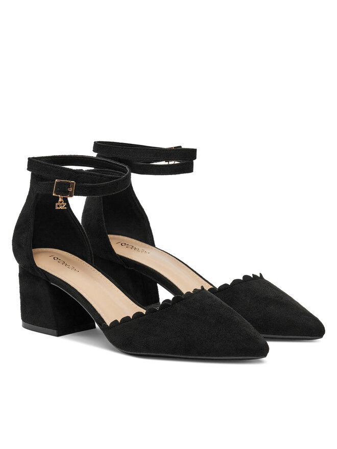 DeeZee Czółenka DeeZee DF-82574-4 Czarny