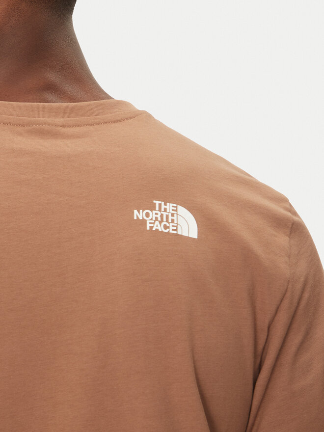 The North Face The North Face Marškinėliai Simple Dome NF0A87NG Ruda Regular Fit