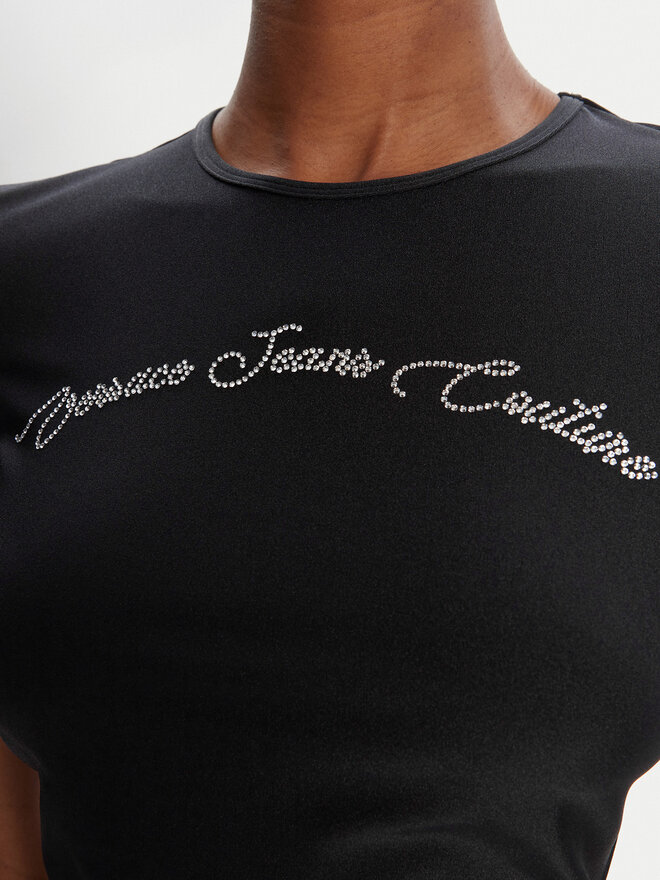 Versace Jeans Couture Versace Jeans Couture Camiseta 79HAH6A2 N0008 Negro Slim Fit