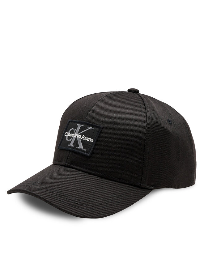 Calvin Klein Jeans Czapka z daszkiem Calvin Klein Jeans Mono Logo Patch Cap K50K512149 Czarny