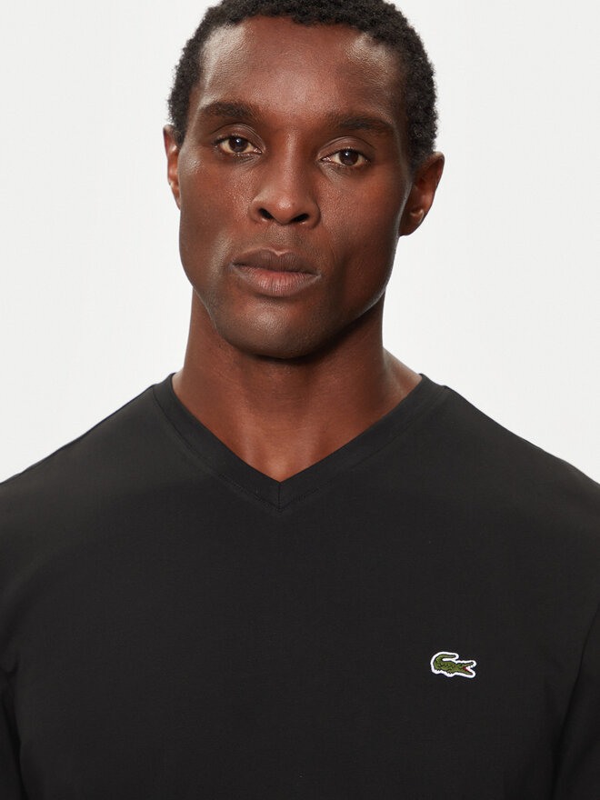 Lacoste Lacoste Marškinėliai TH5077 Juoda Regular Fit