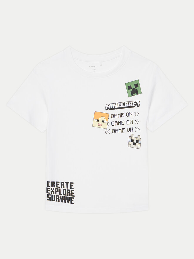 NAME IT NAME IT Marškinėliai Jafar MINECRAFT 13238538 Balta Regular Fit
