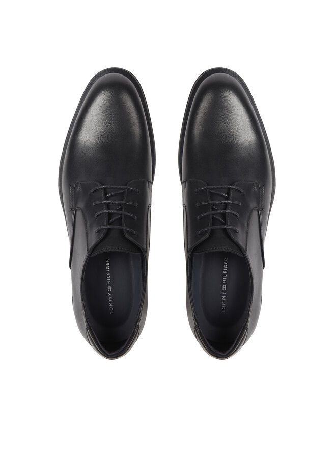 Tommy Hilfiger Polobotky Tommy Hilfiger Core Rwb Hilfiger Lth Shoe FM0FM04867 Černá