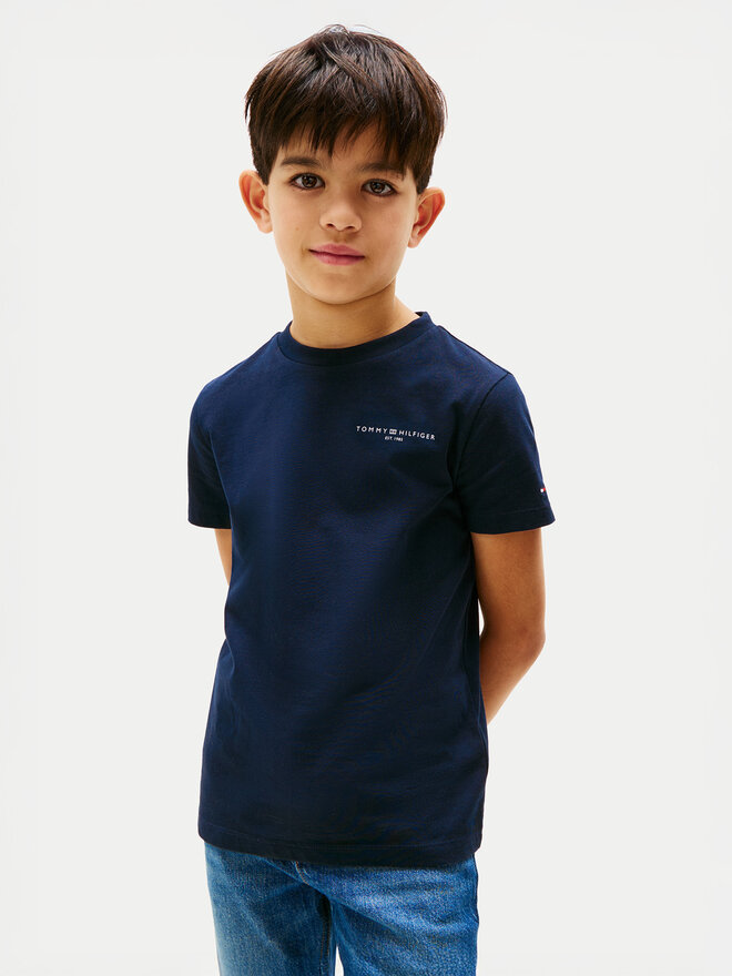 Tommy Hilfiger Tommy Hilfiger Marškinėliai KS0KS00594 Tamsiai mėlyna Regular Fit