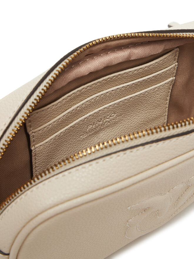 PINKO Handtasche PINKO Pelle Bottalata AI 25-26 PCPL 105354 A29Q Écru