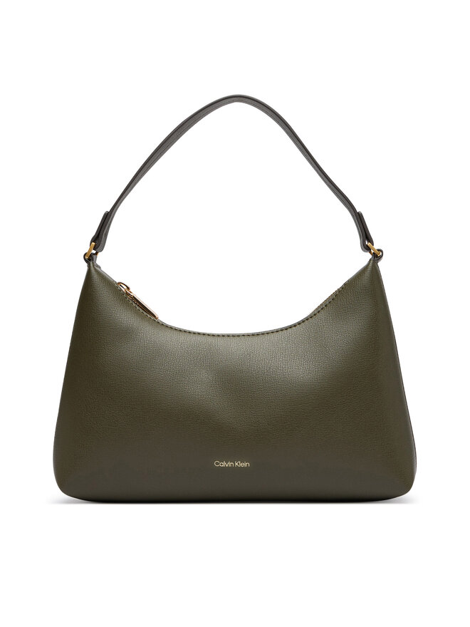 Calvin Klein Handtasche Calvin Klein Foil Logo Small Shoulder Bag LV04F3890G Dunkelgrün