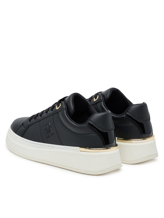 Tommy Hilfiger Сникърси Tommy Hilfiger Low Cut Lace-Up T3A9-33985-1355 Черен