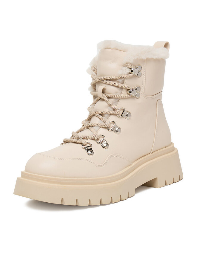 DeeZee Schnürschuhe DeeZee 13116-4 Écru