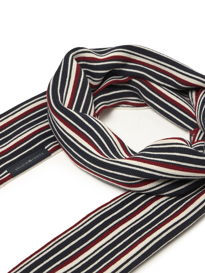 Tommy Hilfiger Set Schal und Mütze Tommy Hilfiger Th Corp Love AM0AM12939 Dunkelblau