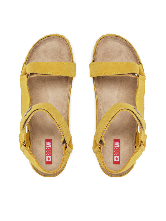 Big Star Shoes Sandały Big Star Shoes Ll276013 Żółty