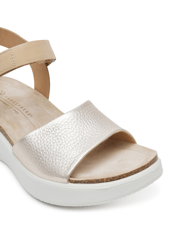 ECCO Sandály ECCO Flowt Wedge 27231360704 Zlatá