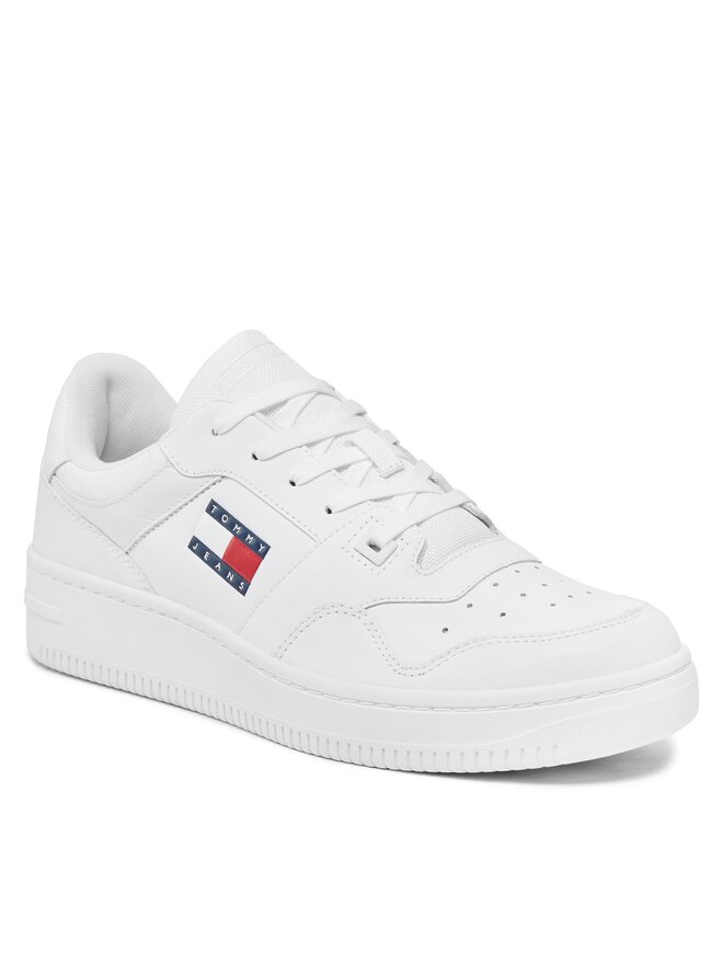 Tommy Jeans Sneakersy Tommy Jeans Tjm Retro Basket Ess EM0EM01395 Biały