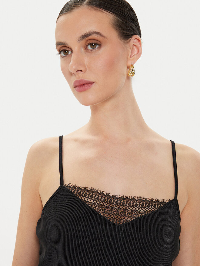 Morgan Morgan Top 241-BAMBE Schwarz Regular Fit