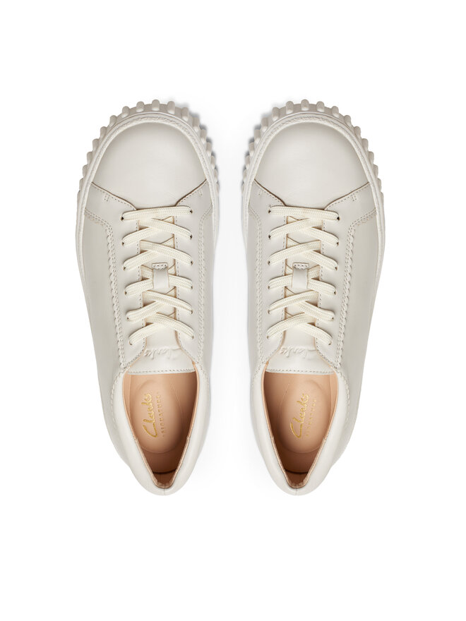 Clarks Sneakersy Clarks Mayhill Walk 26177817 Biela