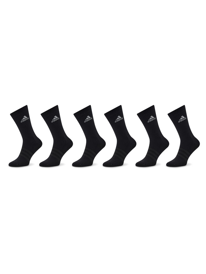 adidas Lange Socken adidas Cushioned Sportswear Crew Socks 6 Pairs IC1316 Schwarz