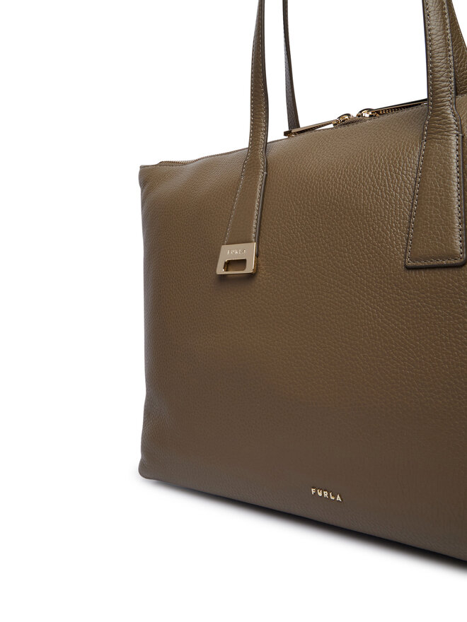 Furla Handtasche Furla Olivia L WB01940 HSF000 4903S Dunkelbeige