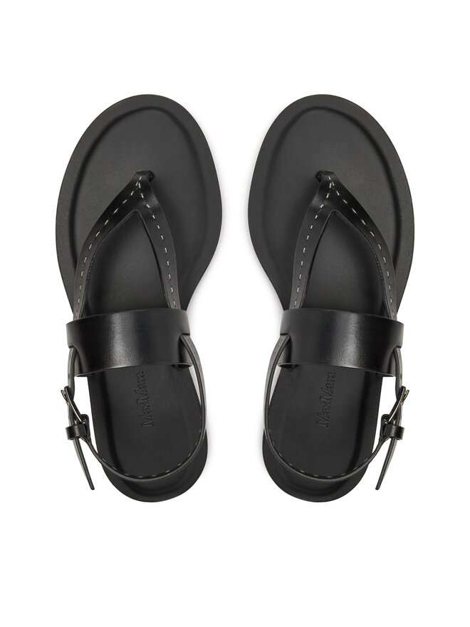 Max Mara Szandál Max Mara Thongstitch 24145210126 Fekete