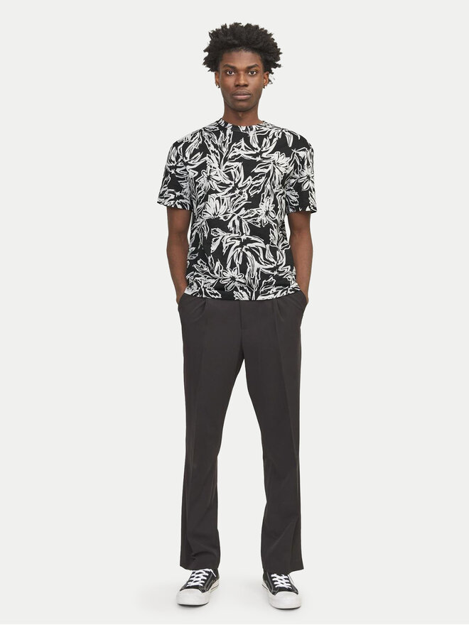 Jack&Jones Jack&Jones Marškinėliai Lafayette 12250434 Juoda Relaxed Fit