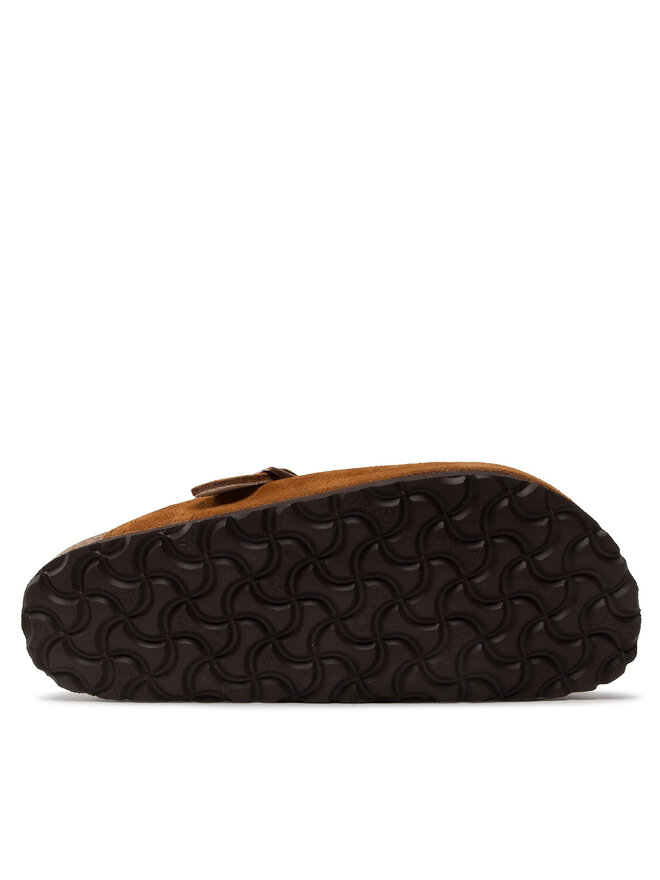 Birkenstock Pantoletten Birkenstock Boston Vl/Sheraling 1001141 Braun