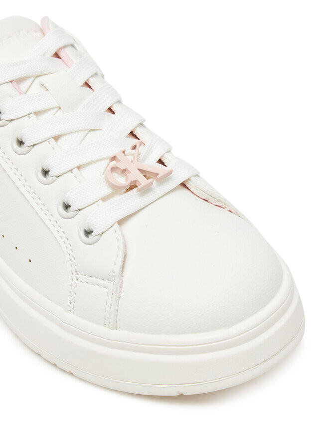 Calvin Klein Jeans Sneakersy Calvin Klein Jeans Low Cut Lace-Up V3A9-82015-1355A M Biela