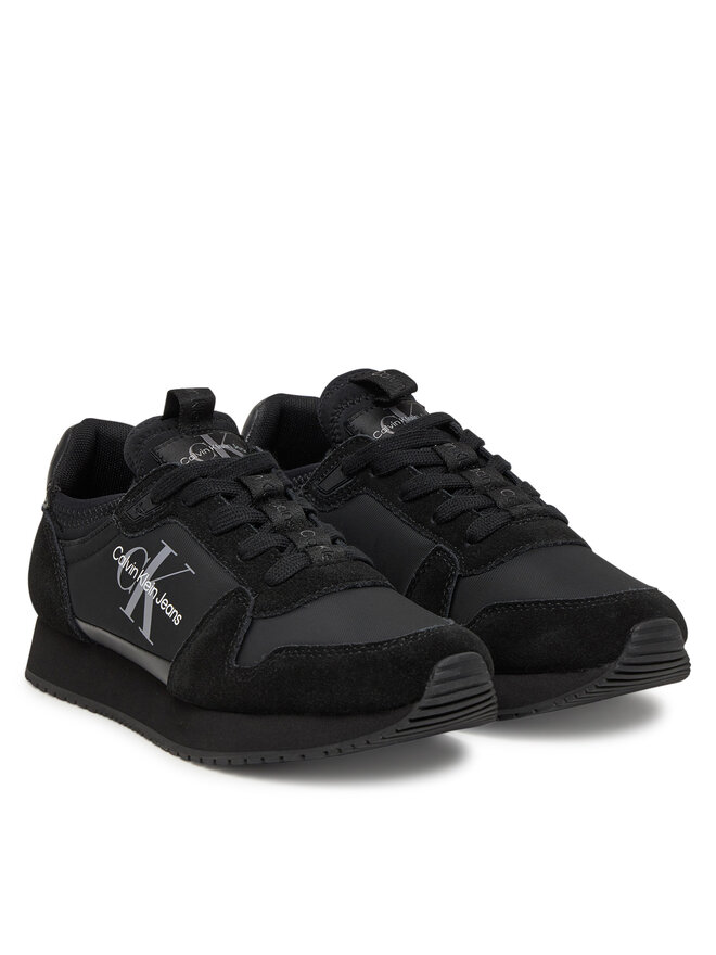 Calvin Klein Jeans Sneakers Calvin Klein Jeans Runner Sock Laceup Ny-Lth Wn YW0YW00840 Nero