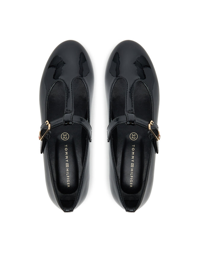 Tommy Hilfiger Nizki čevlji Tommy Hilfiger Ballerina T3A3-34000-0774 S Črna