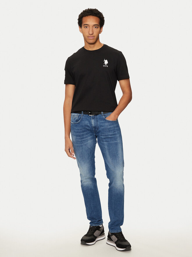U.S. Polo Assn. U.S. Polo Assn. Marškinėliai MUP3311 Juoda Slim Fit